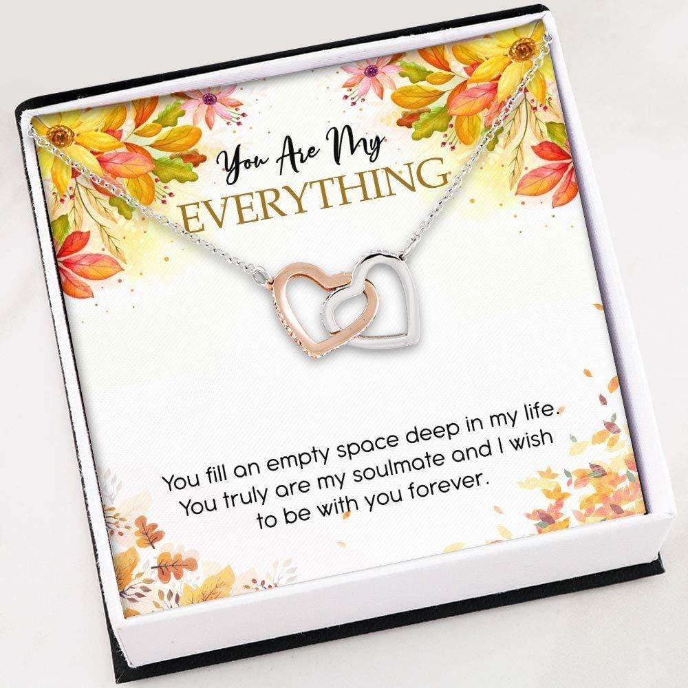 Girlfriend Necklace, Wife Necklace, Necklace For Women Girl “ You Are My Everything Necklace Gift For Her For Karwa Chauth Rakva