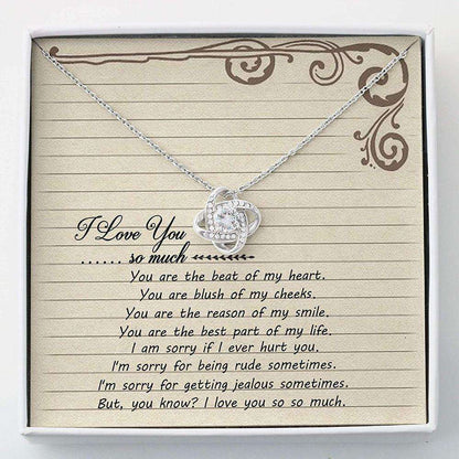 Girlfriend Necklace, Wife Necklace, Necklace Gift For Her “ Love You So Much Necklace For Karwa Chauth Rakva