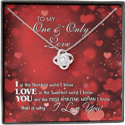 Girlfriend Necklace, Wife Necklace, Soulmate Necklace Gift For Her From Husband Boyfriend,One Only Love For Karwa Chauth Rakva