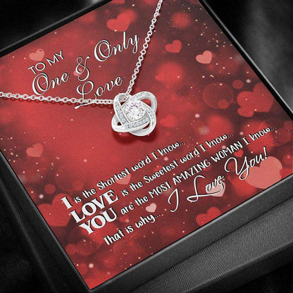 Girlfriend Necklace, Wife Necklace, Soulmate Necklace Gift For Her From Husband Boyfriend,One Only Love For Karwa Chauth Rakva