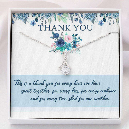 Girlfriend Necklace, Wife Necklace, Thank You Gift Necklace “ Valentine Gifts For Her “ Necklace With Gift Box For Karwa Chauth Rakva