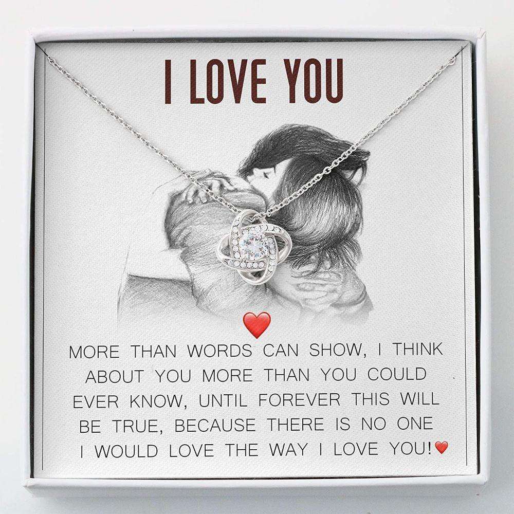 Girlfriend Necklace, Wife Necklace, To My Love Necklace “ Gift For Her “ Necklace With Gift Box For Karwa Chauth Rakva