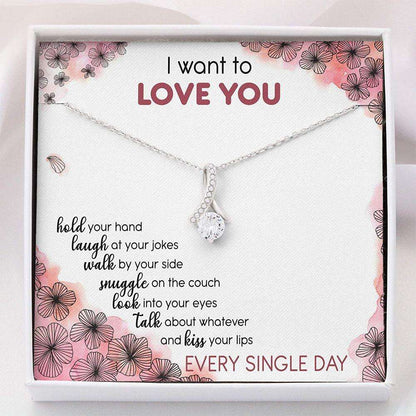 Girlfriend Necklace, Wife Necklace, To My Love Necklace “ Gift For Her Valentines Day “ Necklace With Gift Box For Karwa Chauth Rakva