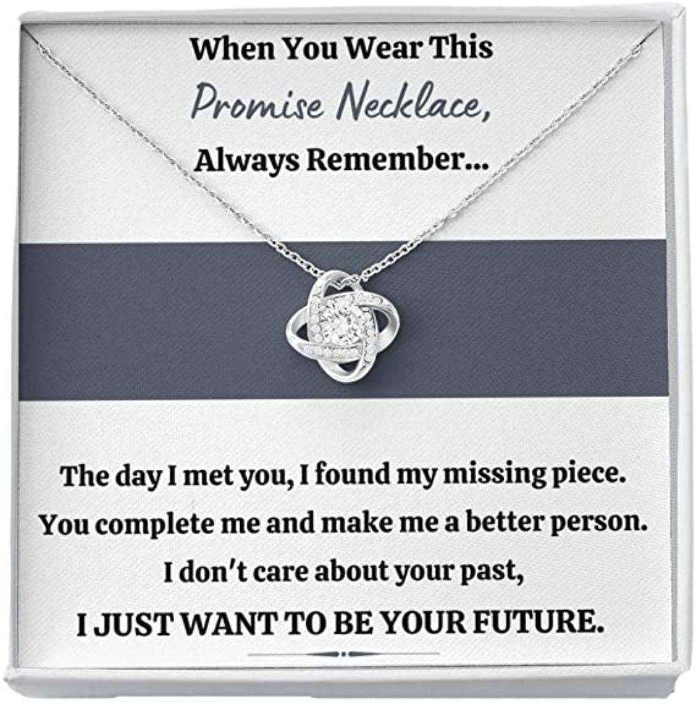 Girlfriend Necklace, Wife Necklace, To My Love Œpromise Necklace “ Your Future” Necklace Gift For Karwa Chauth Rakva