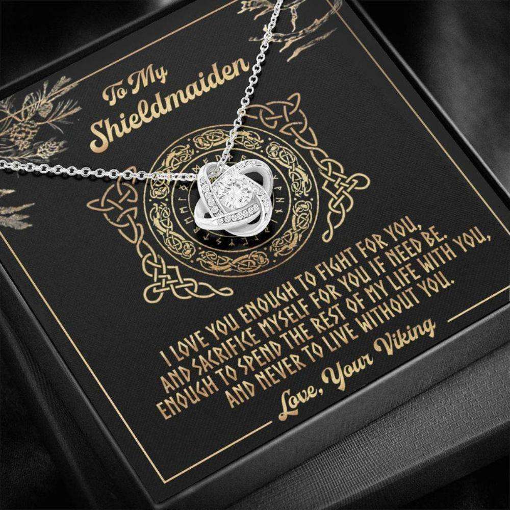 Girlfriend Necklace, Wife Necklace, To My Shieldmaiden Necklace, Fight For You “ Gift For Best Friend, Soul Sister, Bridesmaid, Bestie For Karwa Chauth Rakva