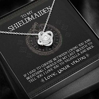 Girlfriend Necklace, Wife Necklace, To My Shieldmaiden Necklace For Wife, Future Wife, Girlfriend Necklace For Karwa Chauth Rakva