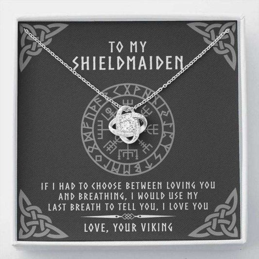 Girlfriend Necklace, Wife Necklace, To My Shieldmaiden Necklace Gift For Wife Future Wife Girlfriend For Karwa Chauth Rakva