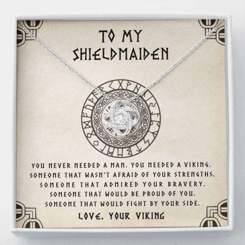 Girlfriend Necklace, Wife Necklace, To My Shieldmaiden Necklace Gift “ You Needed A Viking For Karwa Chauth Rakva