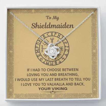 Girlfriend Necklace, Wife Necklace, To My Shieldmaiden Necklace “ Wife Gift “ Girlfriend Gift “ Viking Style Gift For Karwa Chauth Rakva