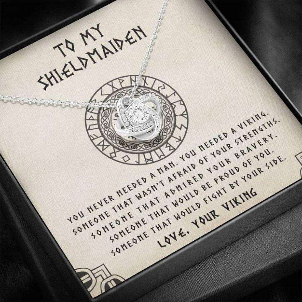 Girlfriend Necklace, Wife Necklace, To My Shieldmaiden Necklace “ You Needed A Viking “ Gift For Wife Girlfriend Future Wife For Karwa Chauth Rakva