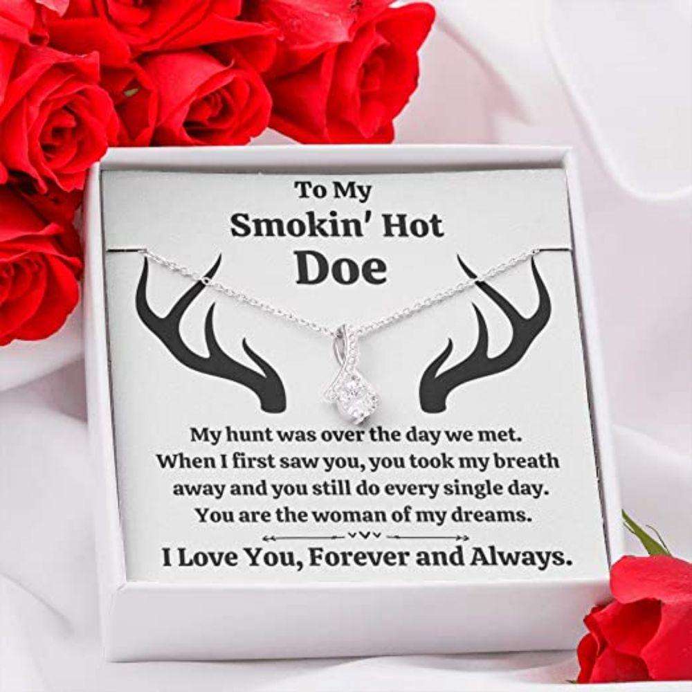 Girlfriend Necklace, Wife Necklace, To My Smokin’ Hot Doe Œdreams” Necklace Gift For Karwa Chauth Rakva