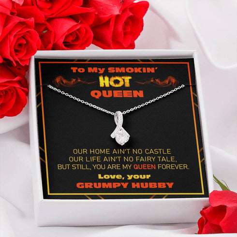 Girlfriend Necklace, Wife Necklace, To My Smokin’ Hot Queen Alluring Beauty Necklace For Karwa Chauth Rakva