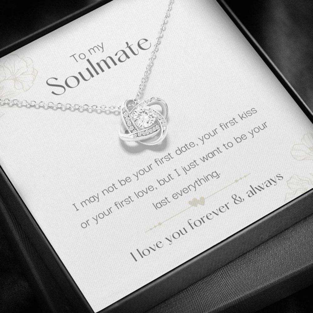 Girlfriend Necklace, Wife Necklace, To My Soulmate Necklace, Gift For Girlfriend, Jewelry For Wife, Necklace For Women For Karwa Chauth Rakva