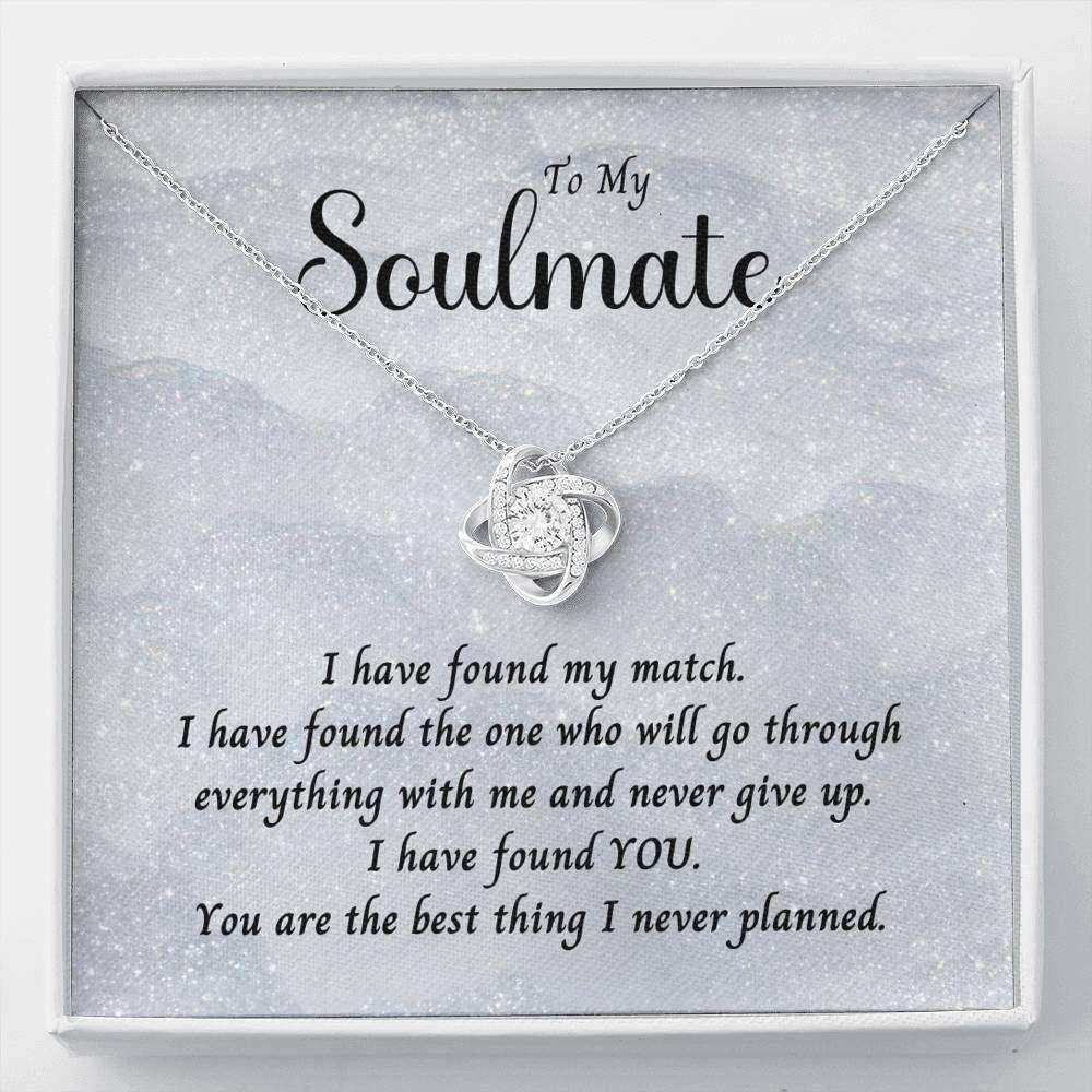 Girlfriend Necklace, Wife Necklace, To My Soulmate Necklace Gift “ I Have Found My Match “ Lovely Gift Necklace For Karwa Chauth Rakva