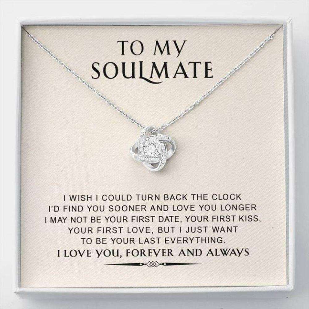 Girlfriend Necklace, Wife Necklace, To My Soulmate Necklace Gift “ Valentine Gift For Wife Future Wife Girlfriend For Karwa Chauth Rakva