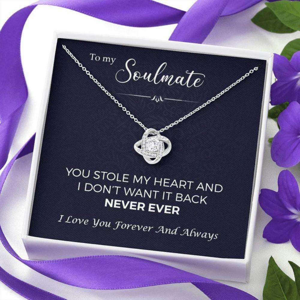 Girlfriend Necklace, Wife Necklace, To My Soulmate, You Stole My Heart Necklace “ Gift For Future Wife, Girlfriend, Fiance For Karwa Chauth Rakva