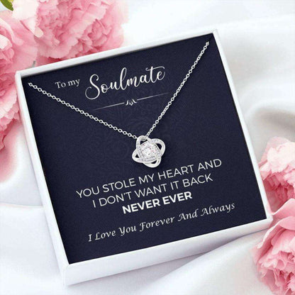 Girlfriend Necklace, Wife Necklace, To My Soulmate, You Stole My Heart Necklace “ Gift For Future Wife, Girlfriend, Fiance For Karwa Chauth Rakva