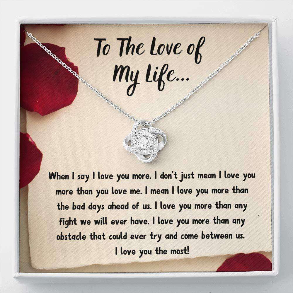 Girlfriend Necklace, Wife Necklace, To The Love Of My Life Necklace. Gift For Wife Fiance Soulmate For Karwa Chauth Rakva