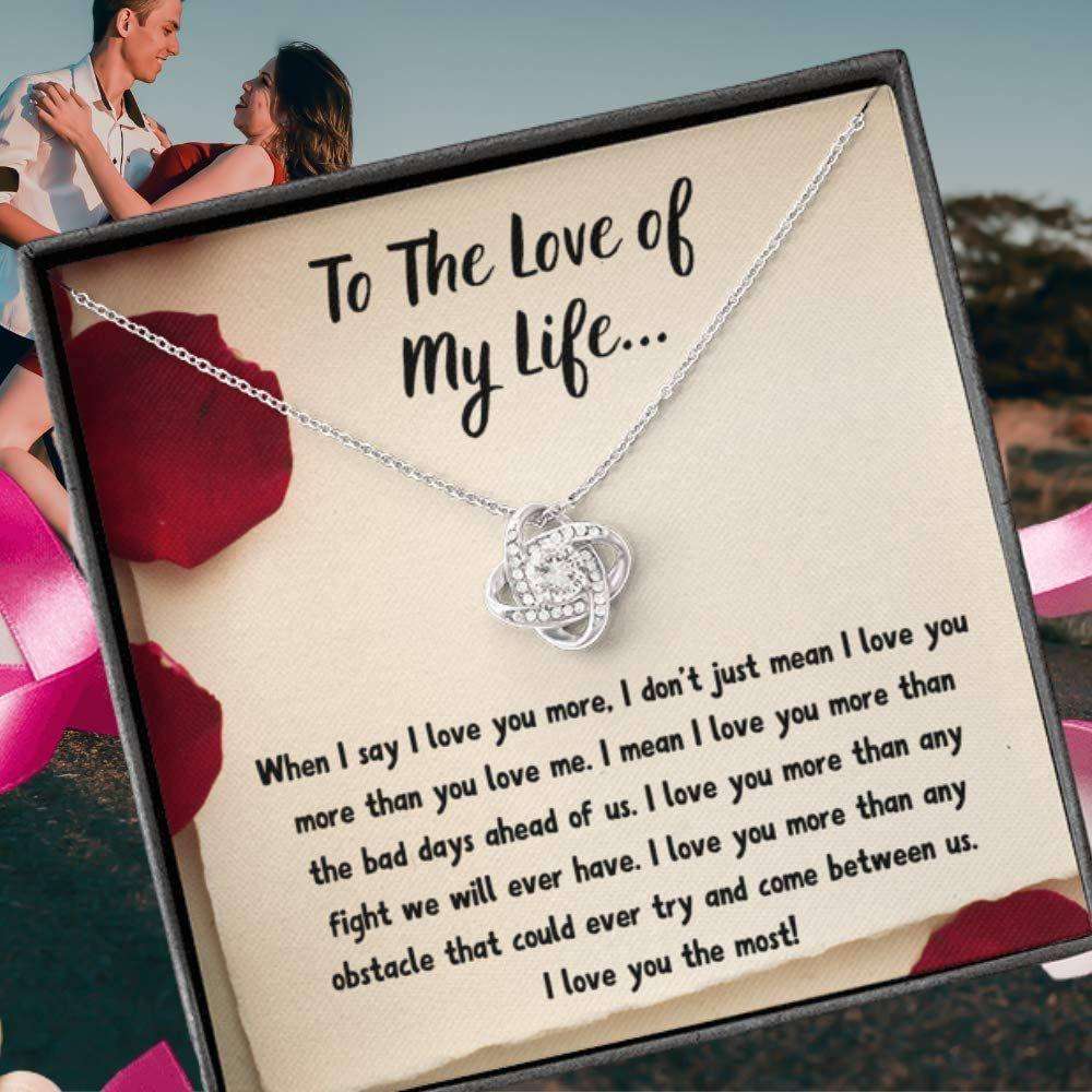 Girlfriend Necklace, Wife Necklace, To The Love Of My Life Necklace. Gift For Wife Fiance Soulmate For Karwa Chauth Rakva