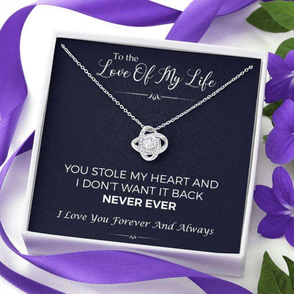 Girlfriend Necklace, Wife Necklace, To The Love Of My Life, You Stole My Heart Necklace “ Engagement Gift For Girlfriend, Fiance, Future Wife Gifts For Friend Rakva