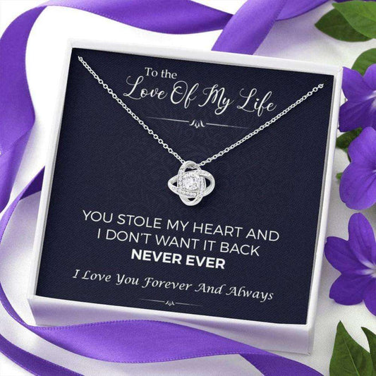 Girlfriend Necklace, Wife Necklace, To The Love Of My Life, You Stole My Heart Necklace “ Engagement Gift For Girlfriend, Fiance, Future Wife Gifts For Friend Rakva