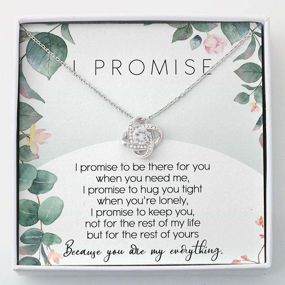 Girlfriend Necklace, Wife Necklace, You Are My Everything Gift “ Promise Necklace For Her With Gift Box For Karwa Chauth Rakva