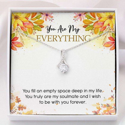 Girlfriend Necklace, Wife Necklace, You Are My Everything Necklace “ Gift For Her “ Necklace With Gift Box For Karwa Chauth Rakva