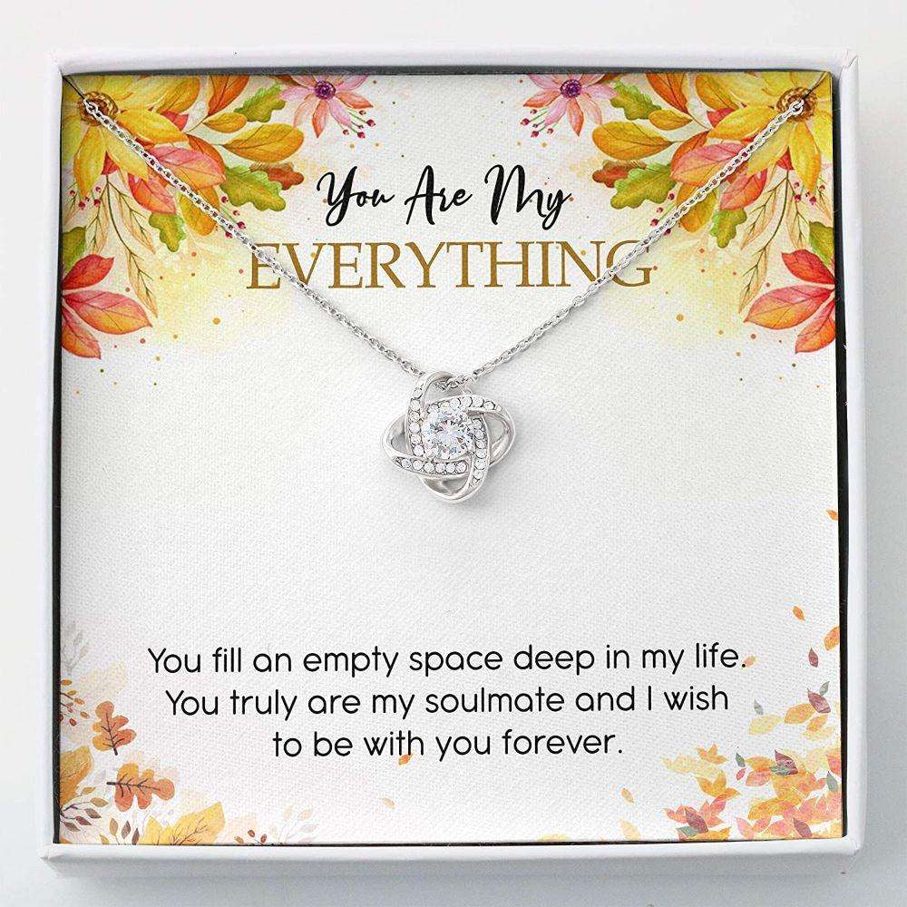 Girlfriend Necklace, Wife Necklace, You Are My Everything Necklace “ Gift For Her “ Necklace With Gift Box For Karwa Chauth Rakva