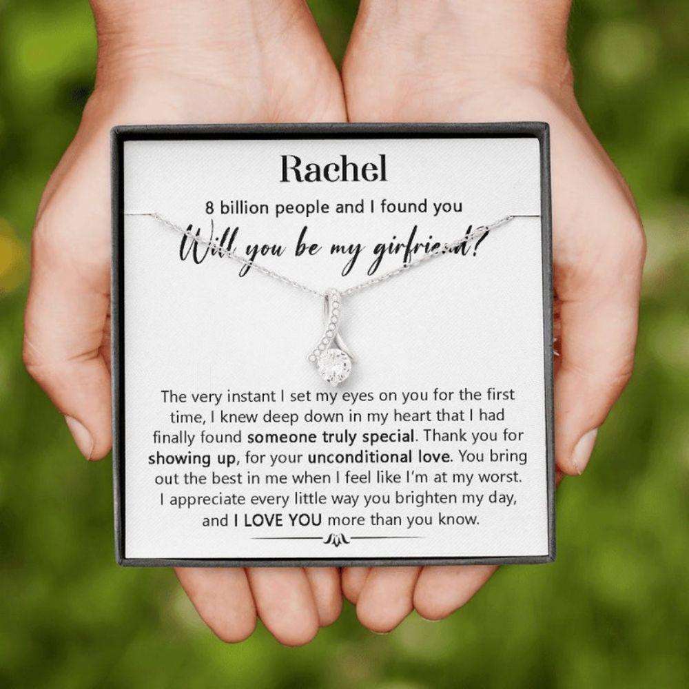 Girlfriend Necklace, Will You Be My Girlfriend Necklace, Girlfriend Proposal Gifts Ideas, Future Girlfriend Gift, Proposal Gift For My Girlfriend Gifts For Friend Rakva