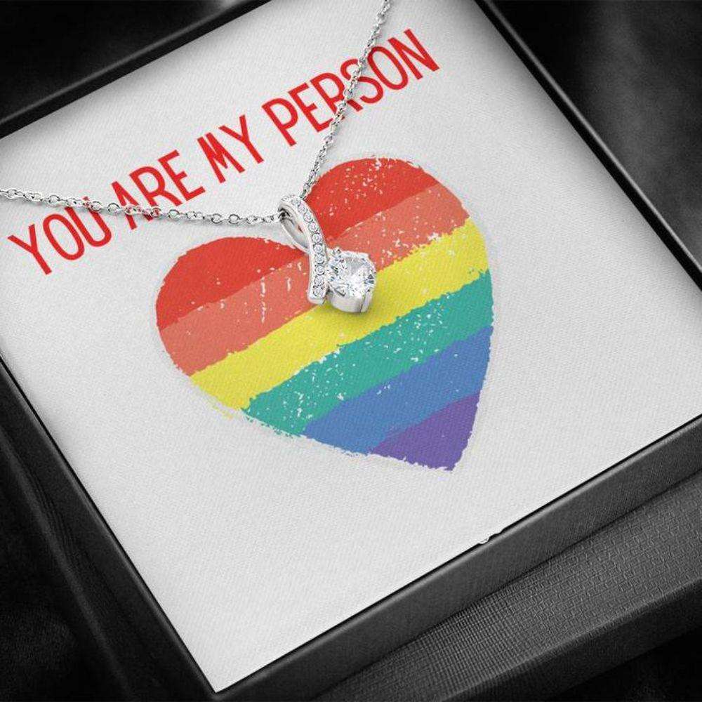 Girlfriend Necklace, You Are My Person Lbgtq+ The Gifts For Friend Rakva