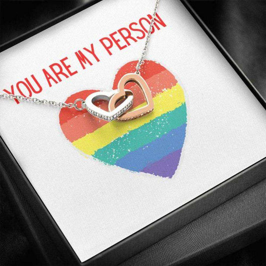 Girlfriend Necklace, You Are My Person Lgbt+ Gifts For Friend Rakva