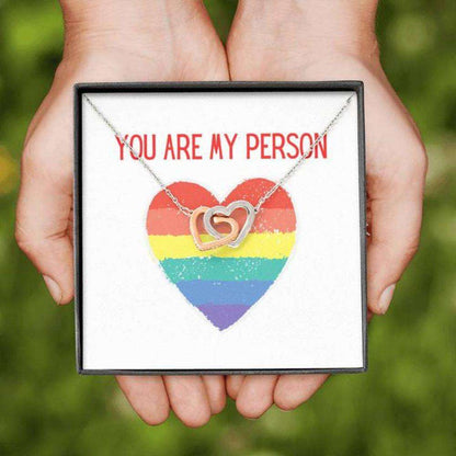 Girlfriend Necklace, You Are My Person Lgbt+ Gifts For Friend Rakva