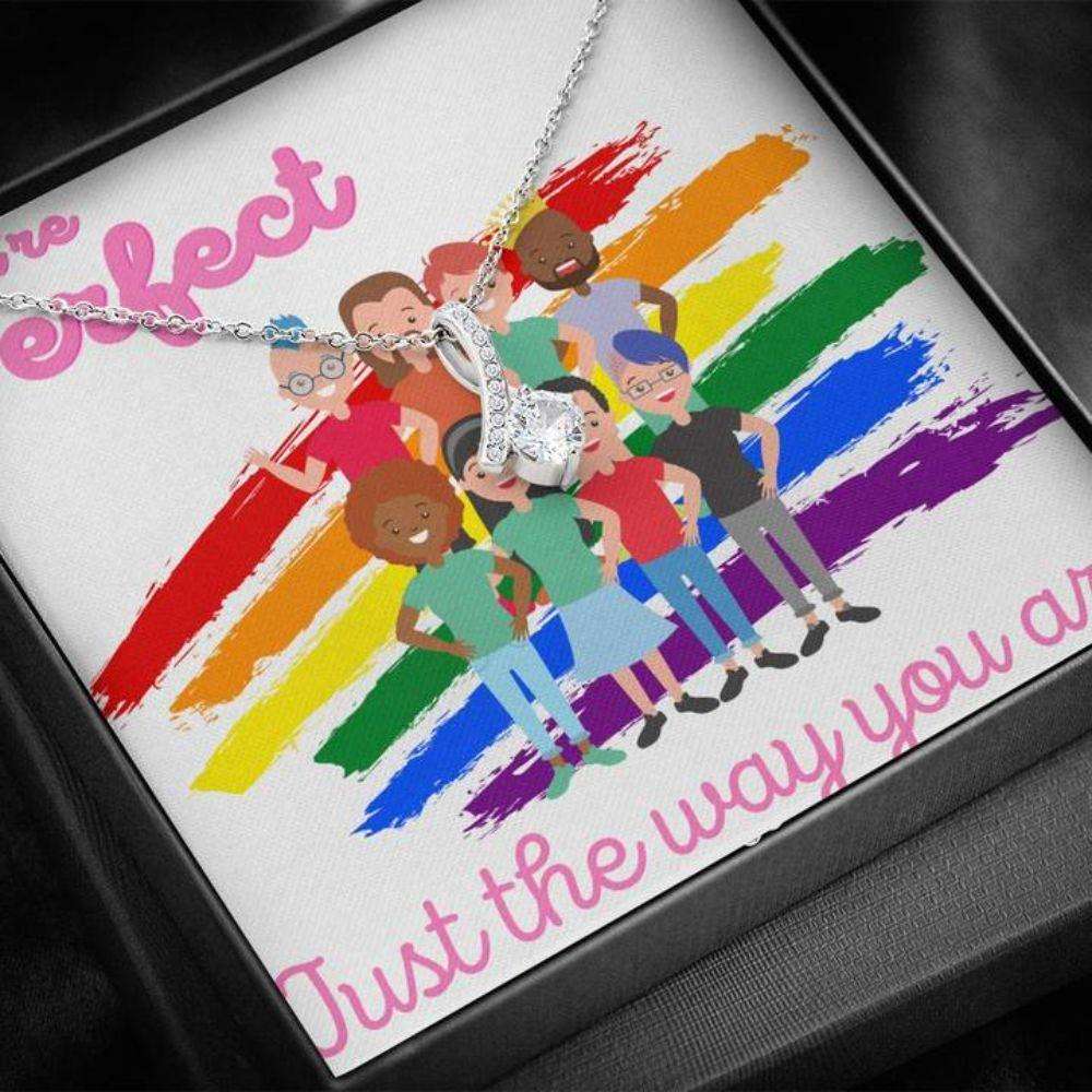 Girlfriend Necklace, You’Re Perfect Lbgtq+ The Gifts For Friend Rakva