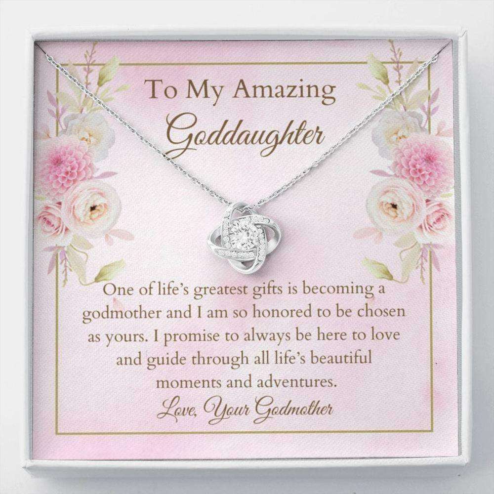 Goddaughter Necklace, Best Goddaughter Gift “ Baptism Keepsake “ Gift From New Godmother “ Christening Necklace Gifts For Daughter Rakva