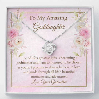 Goddaughter Necklace, Best Goddaughter Gift “ Baptism Keepsake “ Gift From New Godmother “ Christening Necklace Gifts For Daughter Rakva