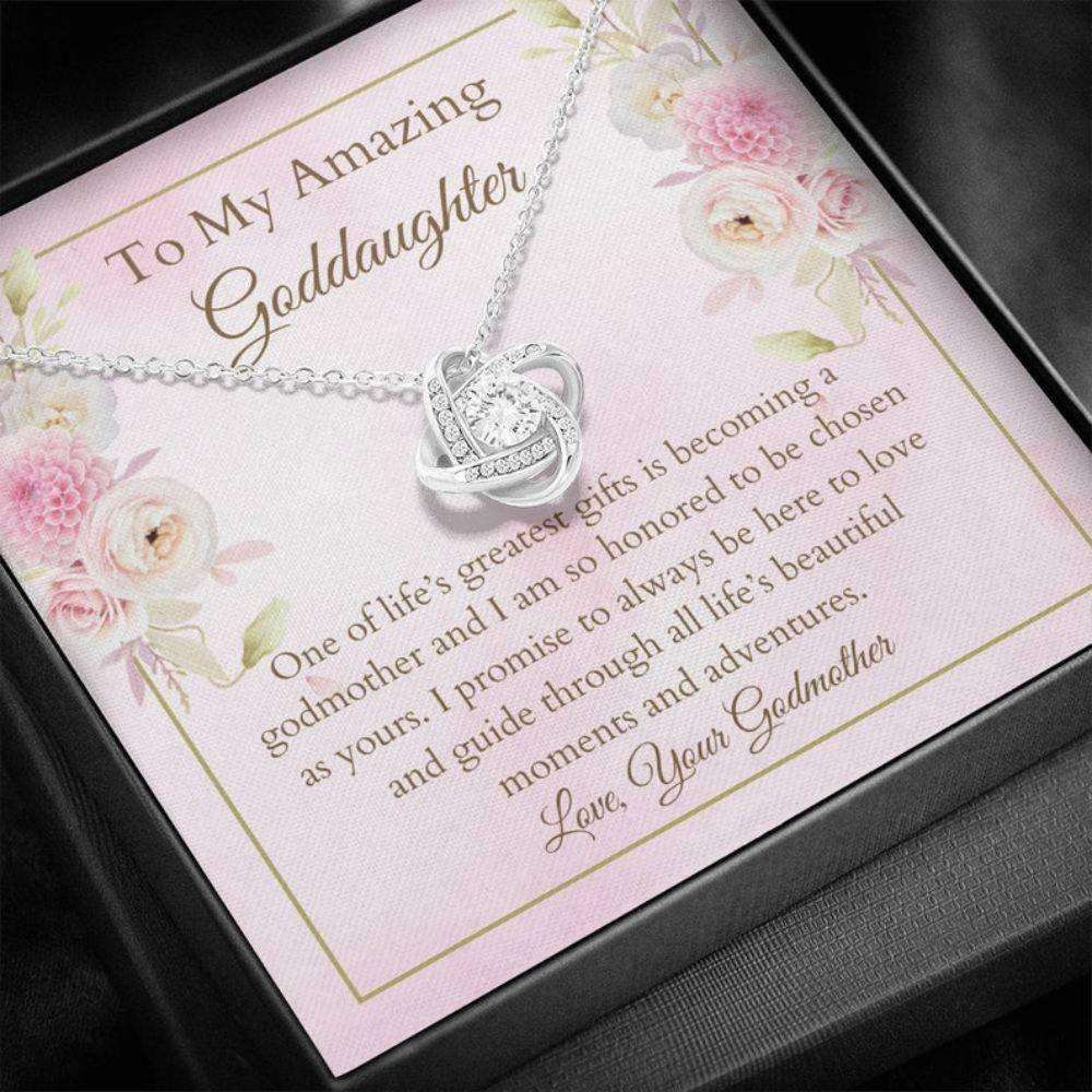 Goddaughter Necklace, Best Goddaughter Gift “ Baptism Keepsake “ Gift From New Godmother “ Christening Necklace Gifts For Daughter Rakva