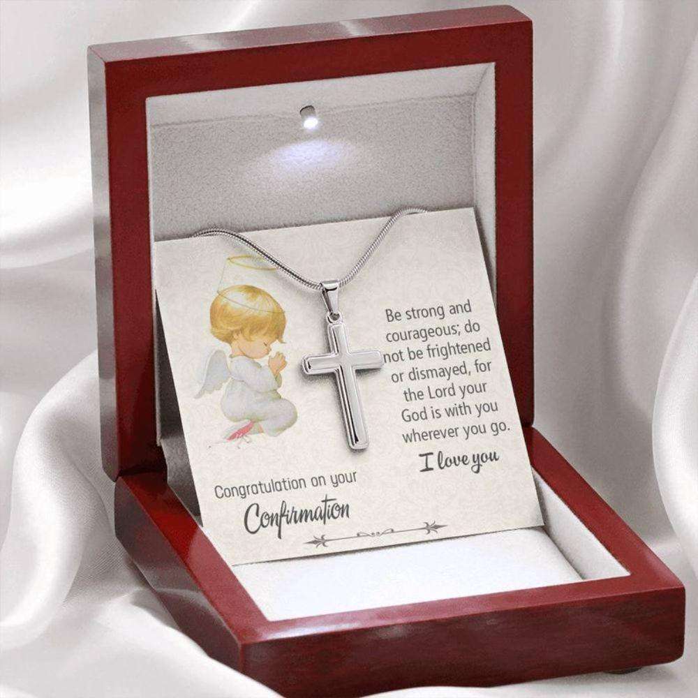 Goddaughter Necklace, Confirmation Gifts Cross Necklace, Confirmation Gift From Parents, Gift From Godparent, Christian Necklace Gifts For Daughter Rakva