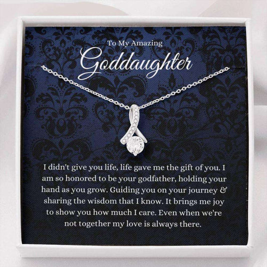 Goddaughter Necklace, Gifts For Goddaughter From Godfather, First Communion Necklace Gifts For Daughter Rakva