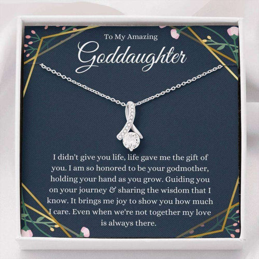 Goddaughter Necklace, Gifts For Goddaughter From Godmother, First Communion Necklace Gifts For Daughter Rakva