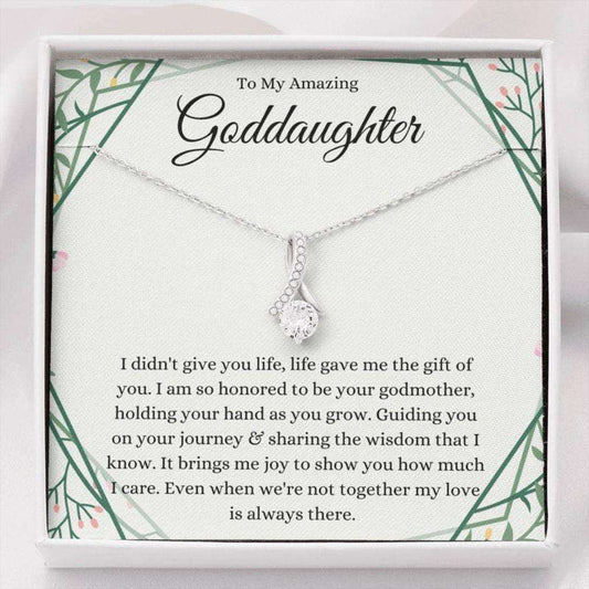 Goddaughter Necklace, Gifts For Goddaughter From Godmother, First Communion Necklace Gifts For Daughter Rakva