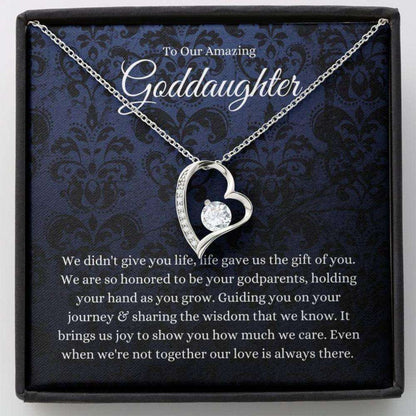 Goddaughter Necklace, Gifts For Goddaughter From Godparents, First Communion Necklace Gift For Girls Gifts For Daughter Rakva