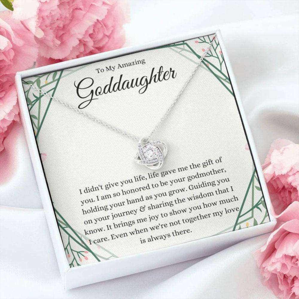 Goddaughter Necklace Gifts From Godmother, Baptism Gift, First Communion Gift For Girls Gifts For Daughter Rakva