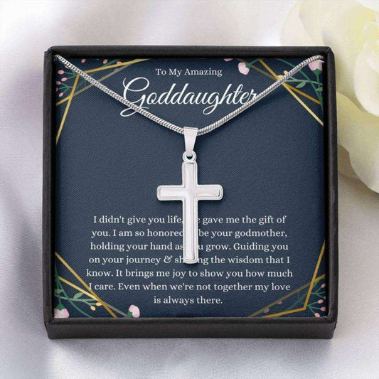Goddaughter Necklace Gifts From Godmother, Baptism Gift, First Communion Necklace Gift For Girls Gifts For Daughter Rakva