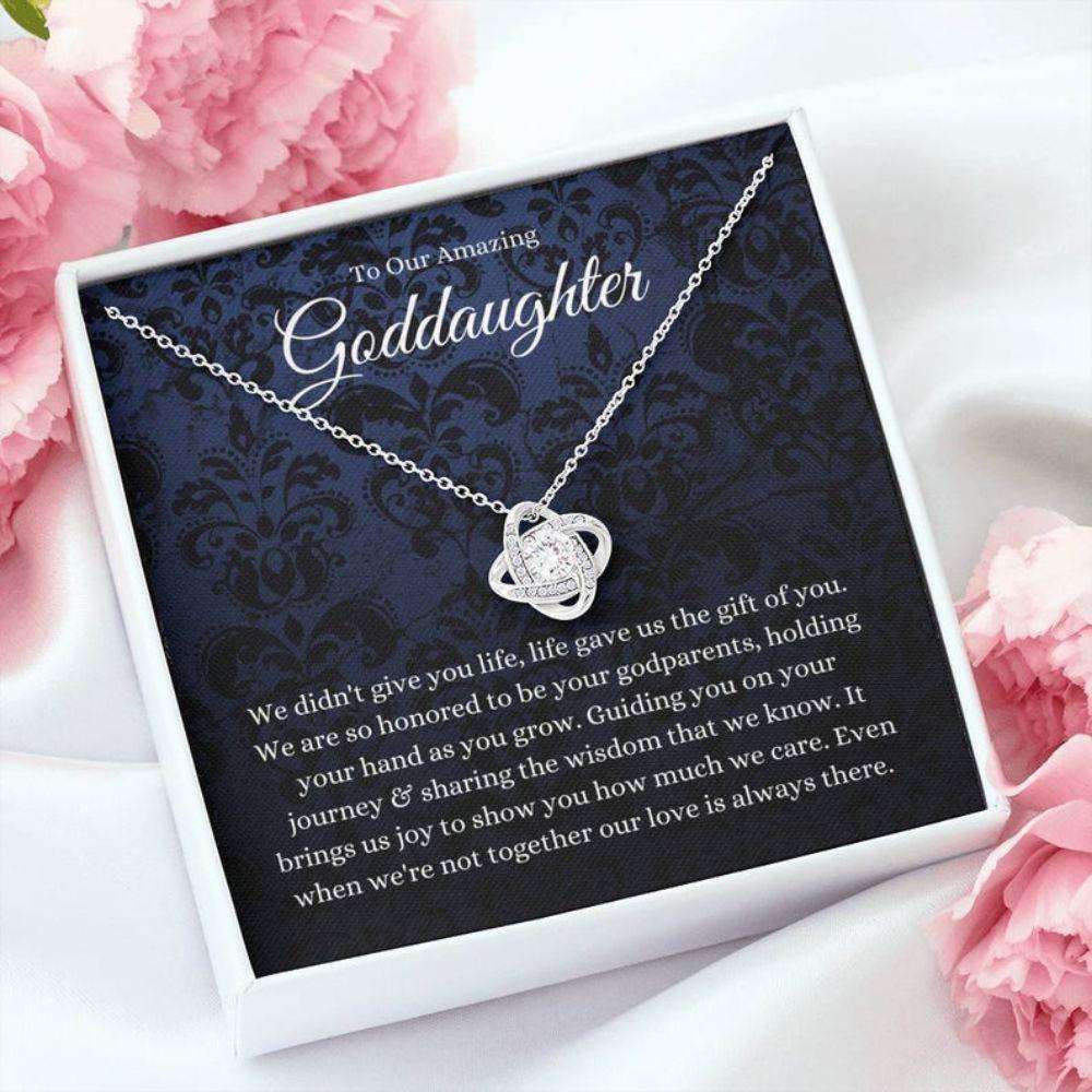 Goddaughter Necklace Gifts From Godparents, Baptism Gift, First Communion Gift For Girls Gifts For Daughter Rakva