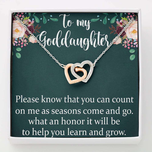 Goddaughter Necklace, Goddaughter Gift Necklace, Godmother-Goddaughter Gift, Goddaughter Baptism Gifts For Daughter Rakva