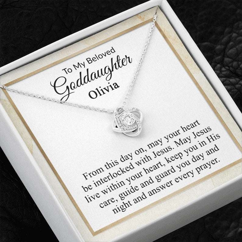 Goddaughter Necklace, Goddaughter Gifts From Godmother, Goddaughter Necklace, Goddaughter Confirmation Gift, First Communion Gift Girl Gifts For Daughter Rakva