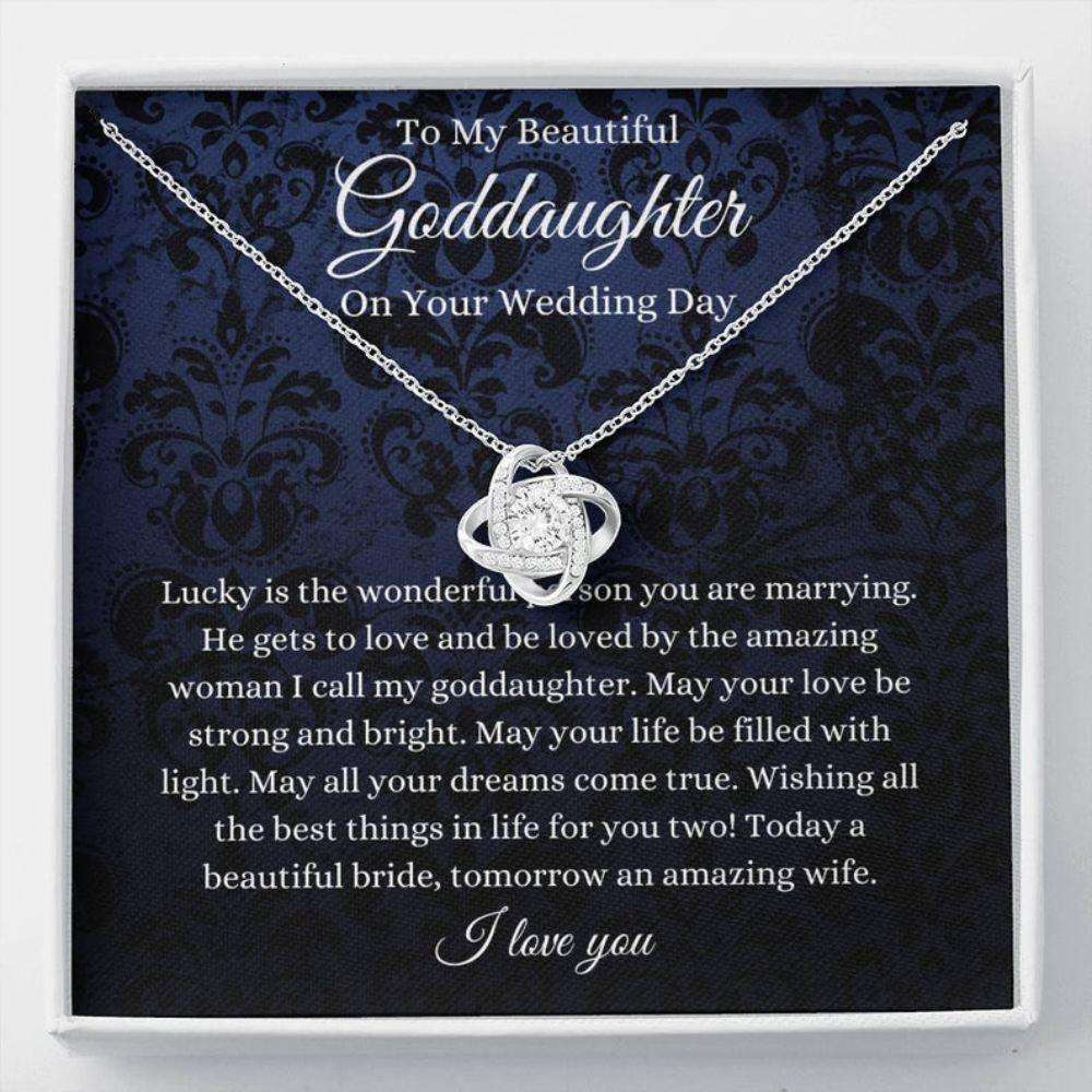 Goddaughter Necklace, Goddaughter Wedding Day Gift, To Bride From Godmother Godfather Necklace Gift For Bride Rakva