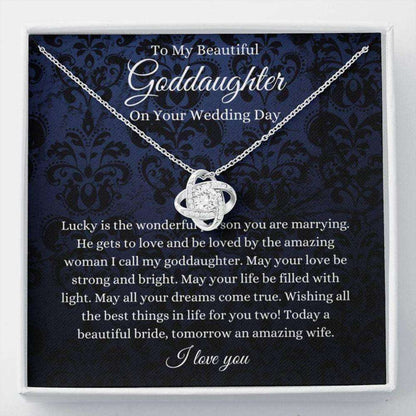 Goddaughter Necklace, Goddaughter Wedding Day Gift, To Bride From Godmother Godfather Necklace Gift For Bride Rakva