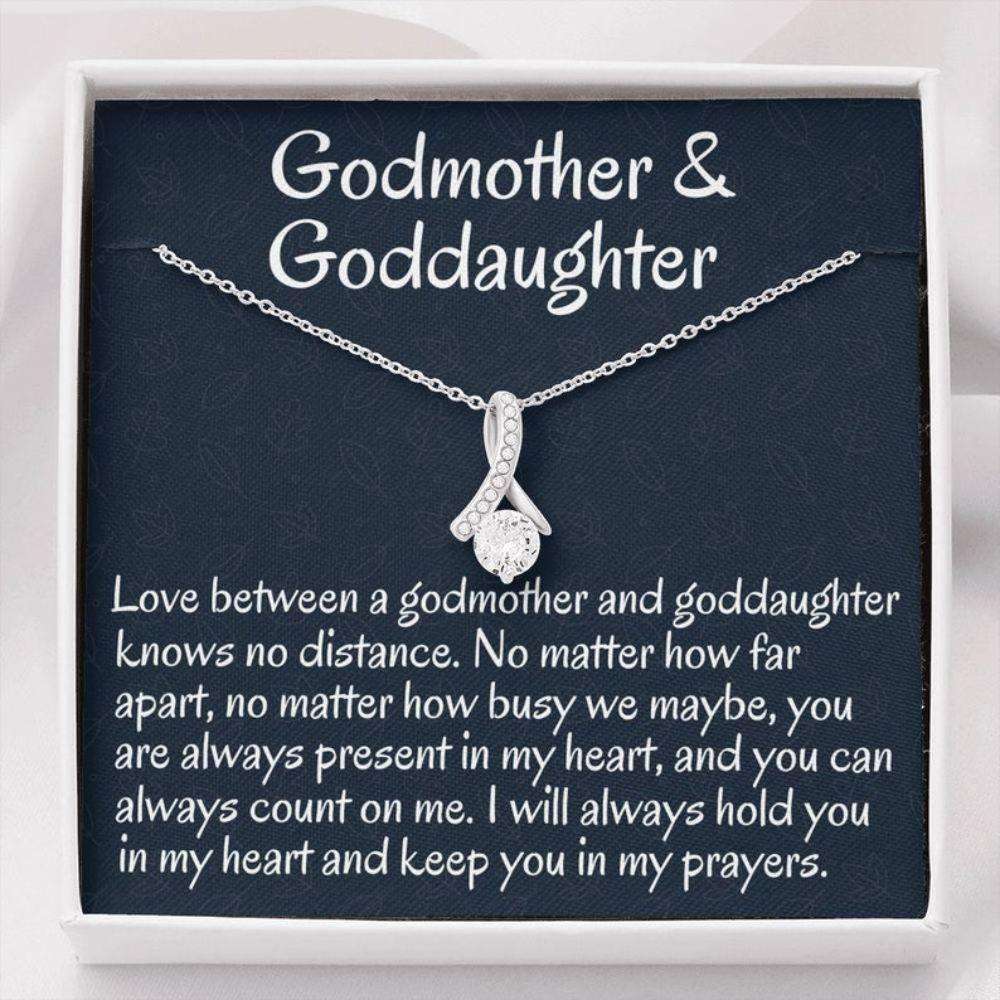 Goddaughter Necklace, Godmother & Goddaughter Gift Necklace, Necklace Gift For Baptism, Confirmation, Graduation Birthday Gifts For Daughter Rakva