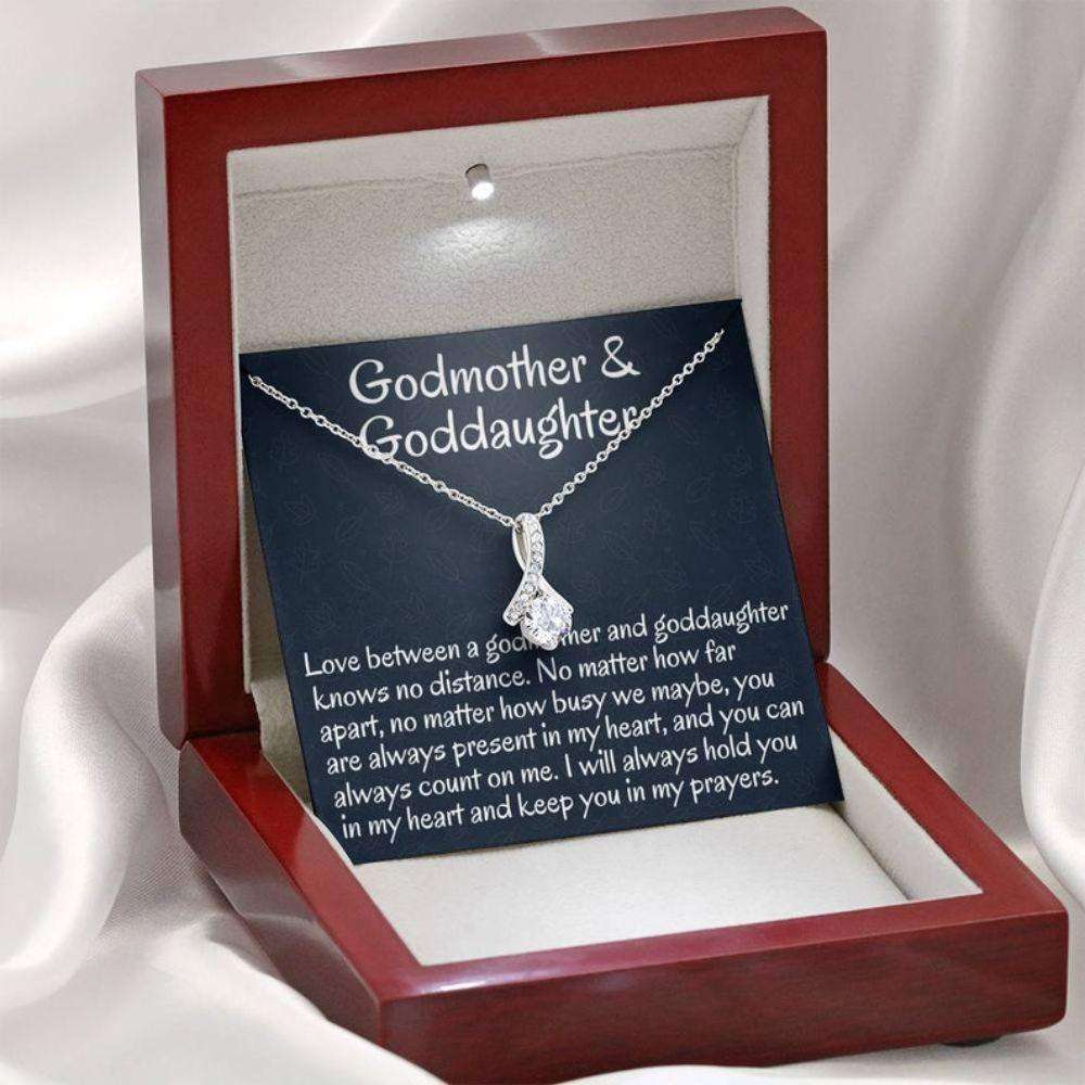 Goddaughter Necklace, Godmother & Goddaughter Gift Necklace, Necklace Gift For Baptism, Confirmation, Graduation Birthday Gifts For Daughter Rakva